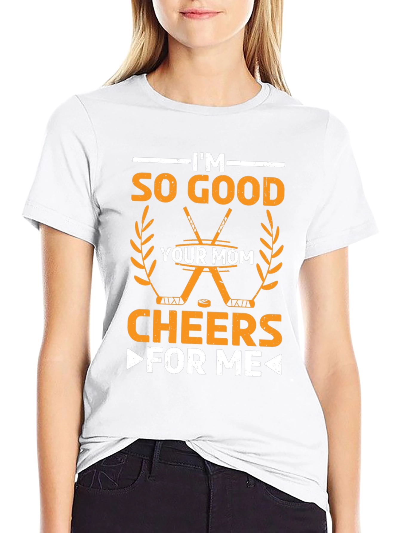 Funny Hockey Mom Graphic T-Shirt
