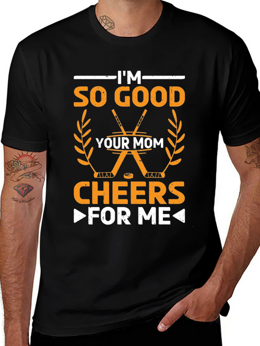 Funny Hockey Mom Graphic T-Shirt