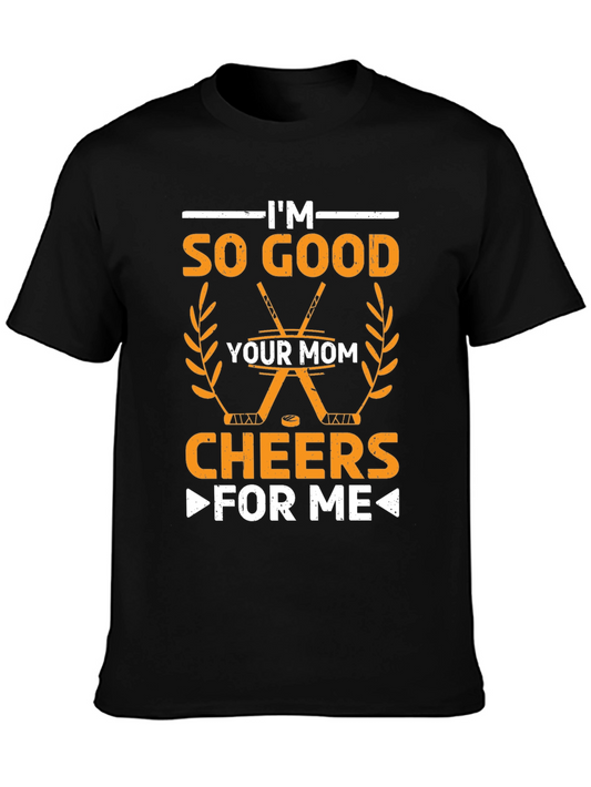 Funny Hockey Mom Graphic T-Shirt