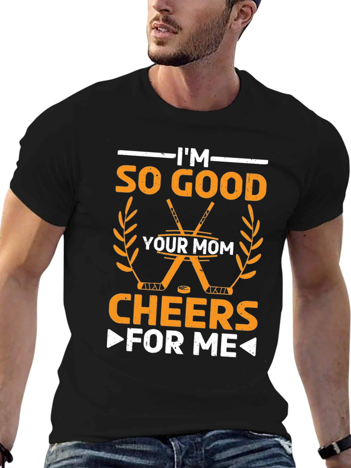 Funny Hockey Mom Graphic T-Shirt