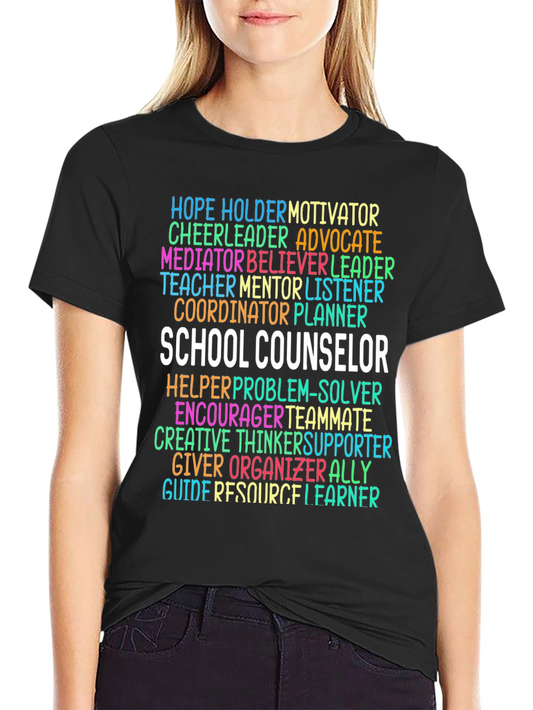 School Counselor Word Art T-Shirt