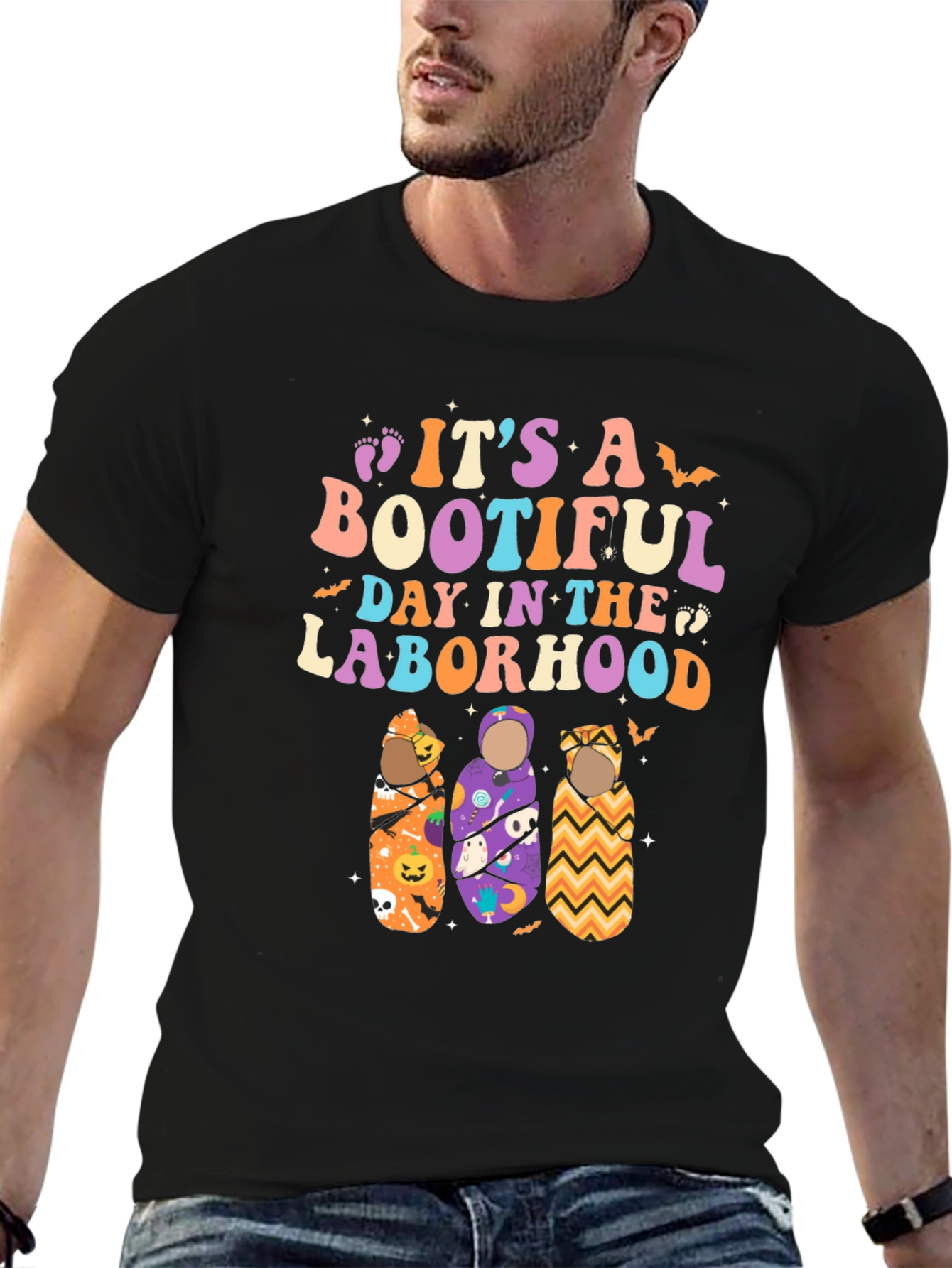 Bootiful Laborhood Halloween Baby T-Shirt