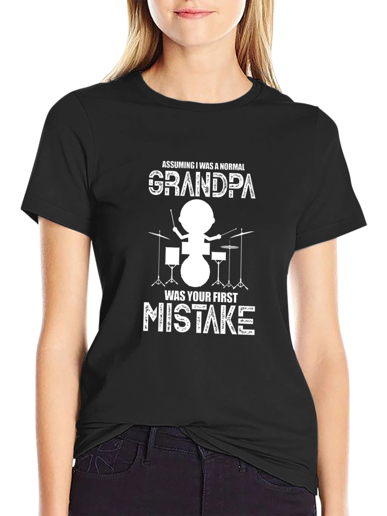 Grandpa Drummer Graphic Tee