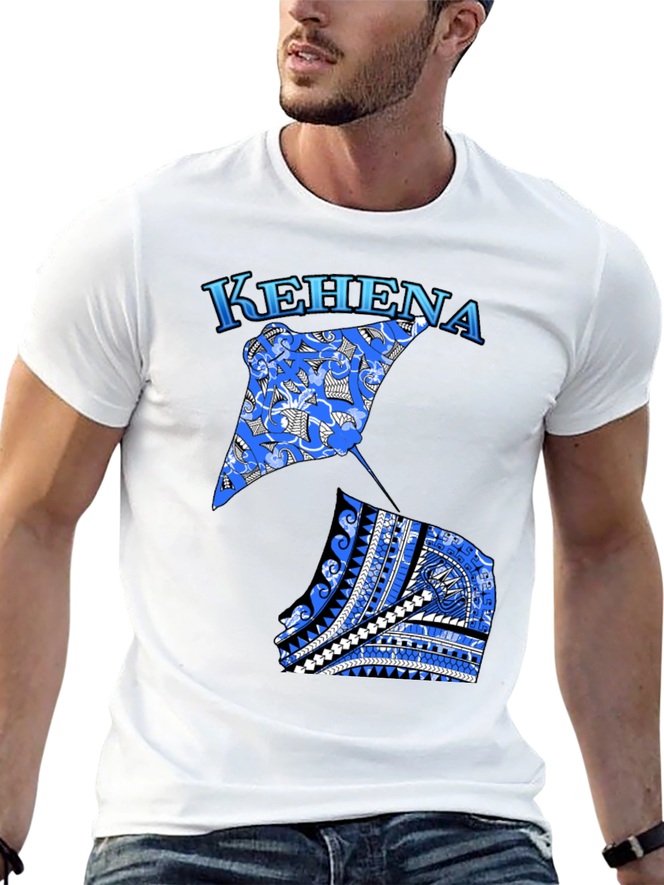 Kehena Stingray Black T-Shirt
