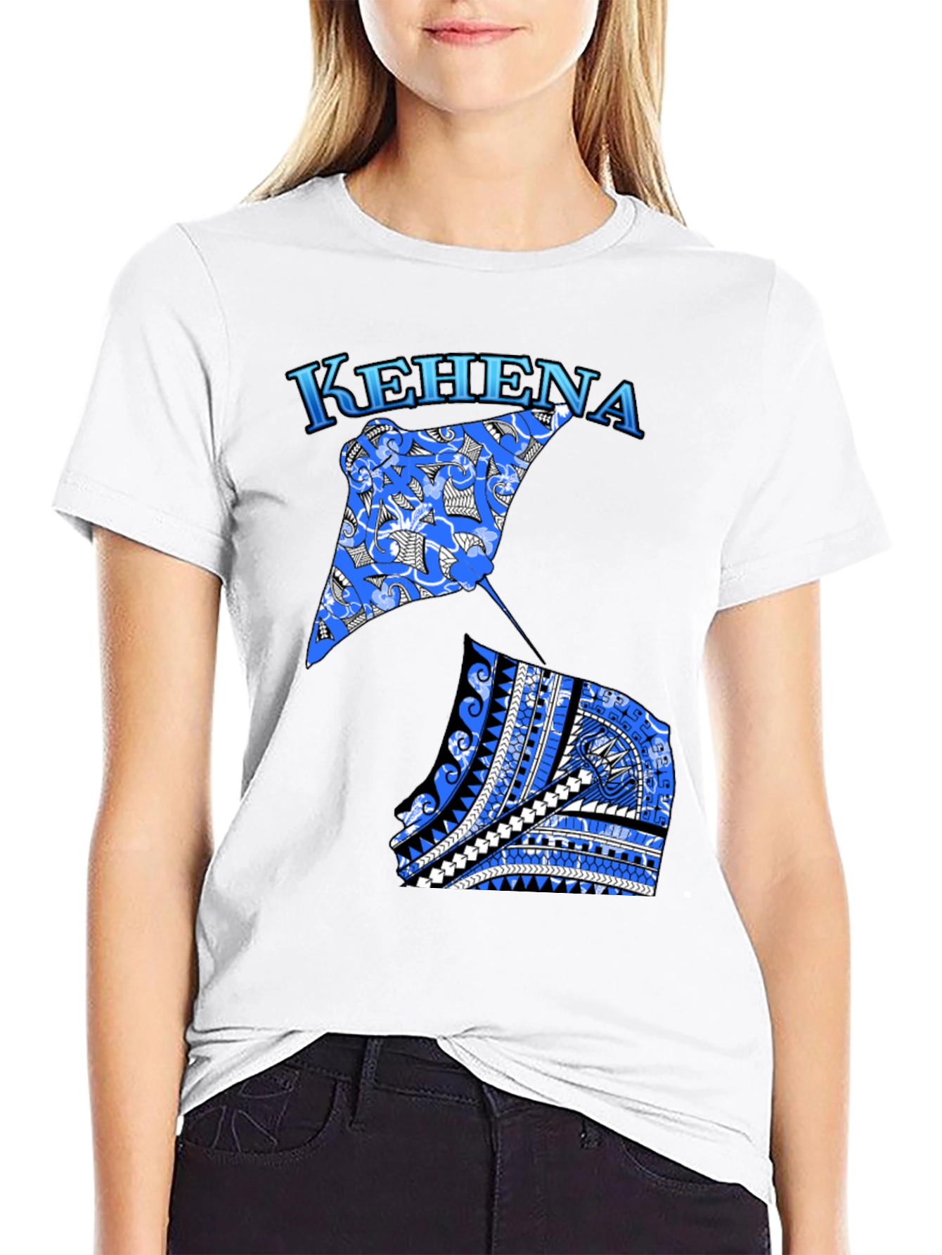 Kehena Stingray Black T-Shirt