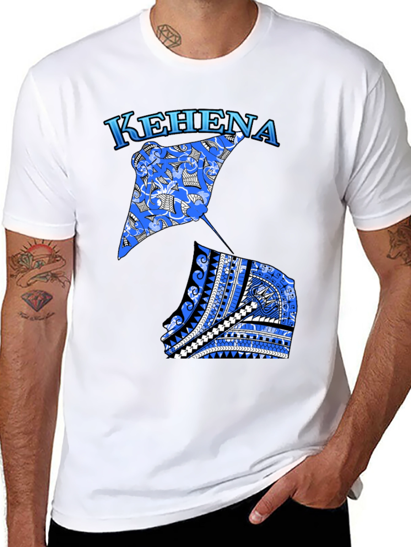 Kehena Stingray Black T-Shirt