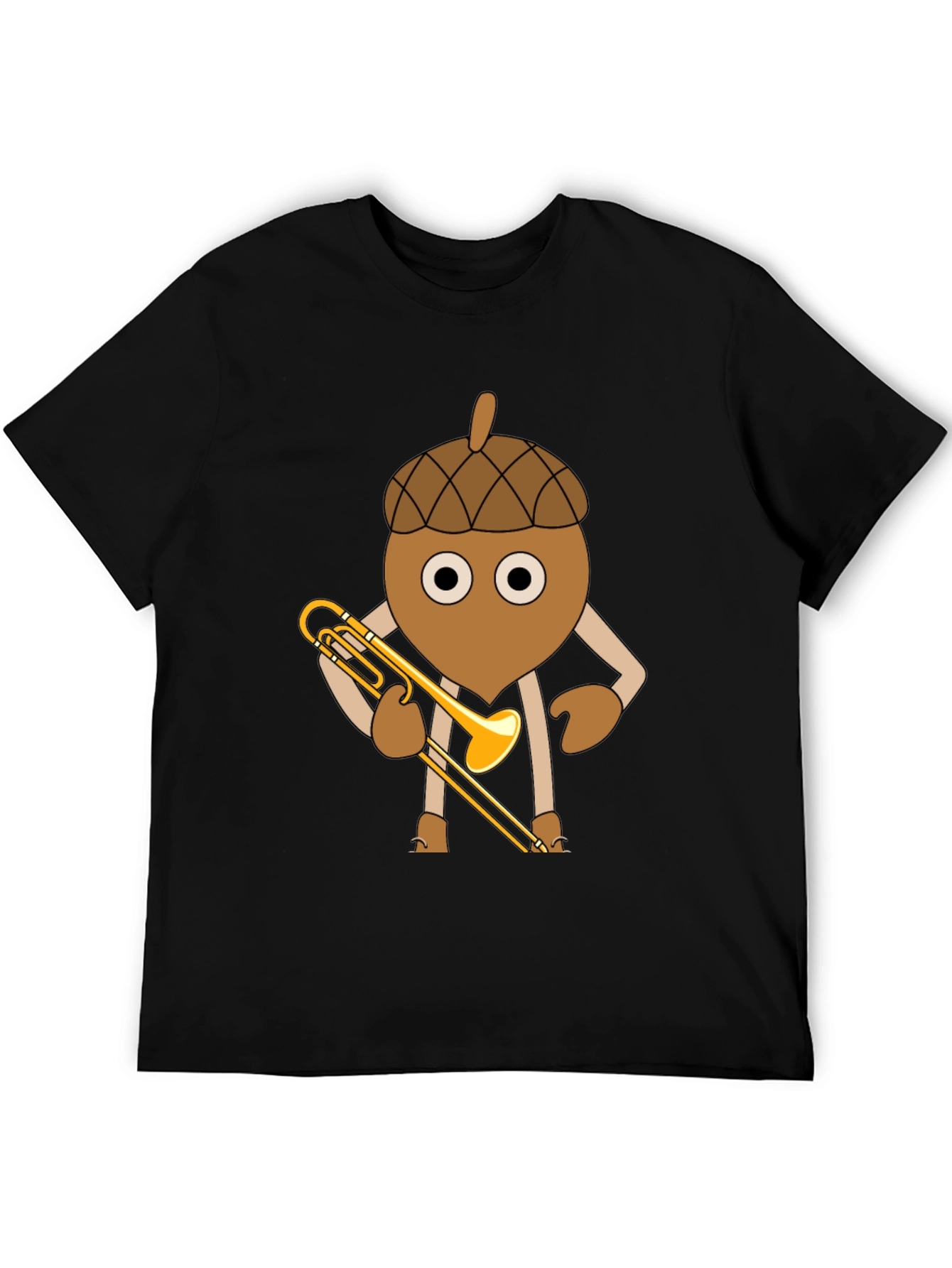 Acorn Trombone Player Graphic T-Shirt