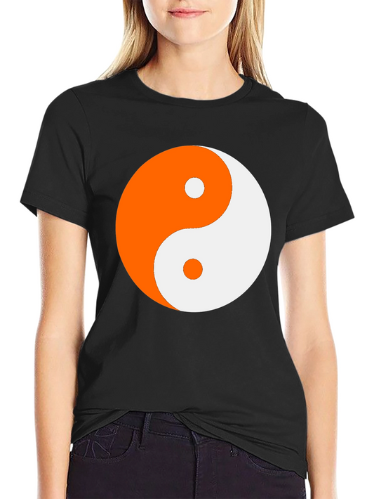 Yin Yang Graphic Tee - Black Cotton Blend