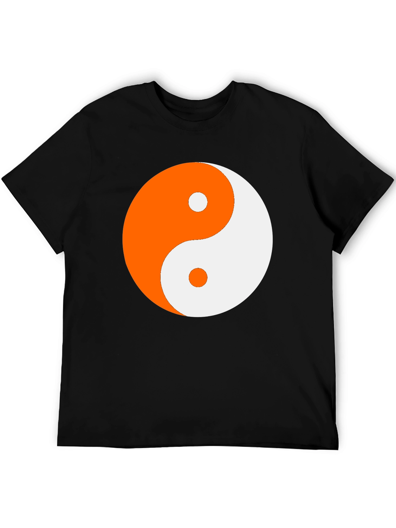 Yin Yang Graphic Tee - Black Cotton Blend