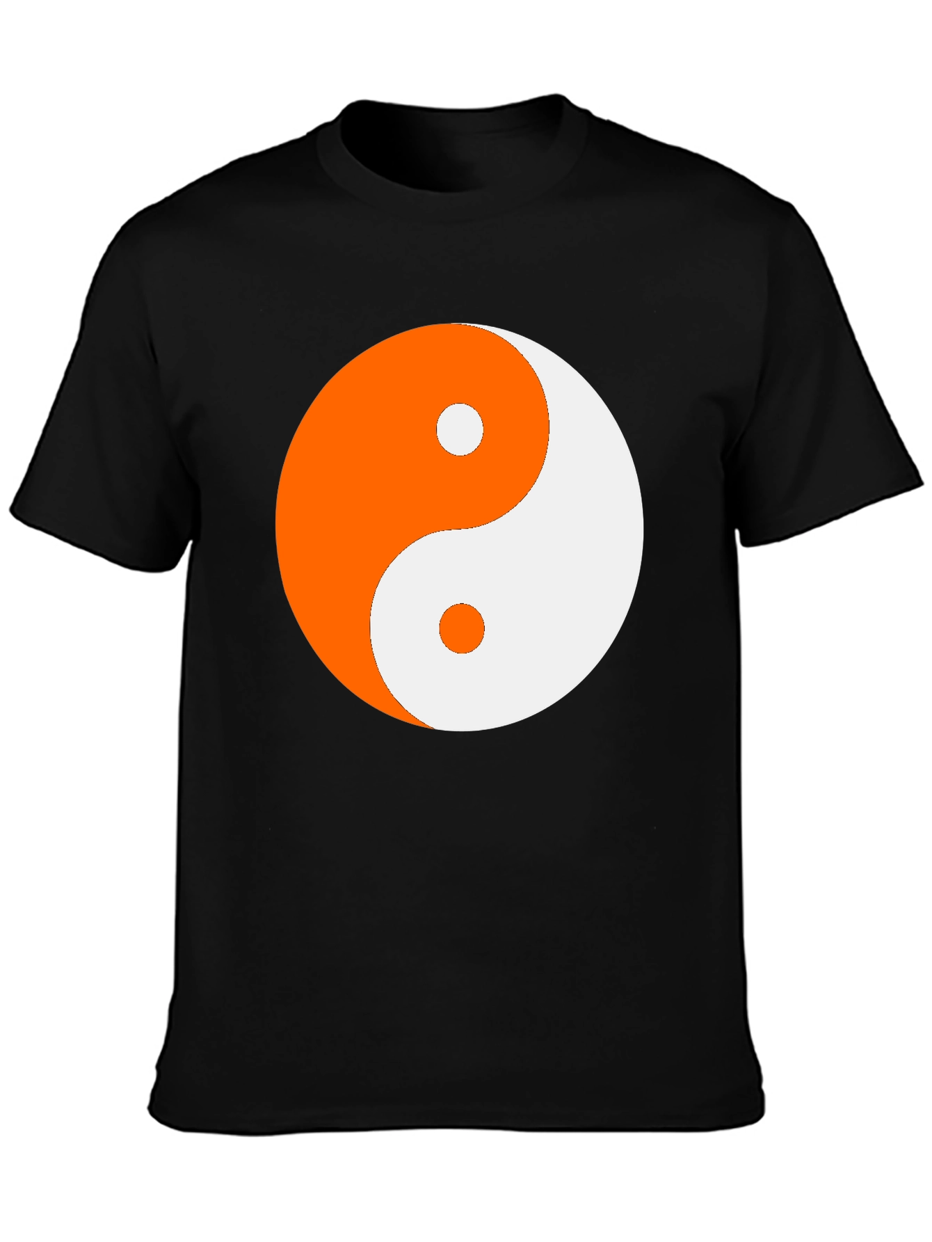 Yin Yang Graphic Tee - Black Cotton Blend