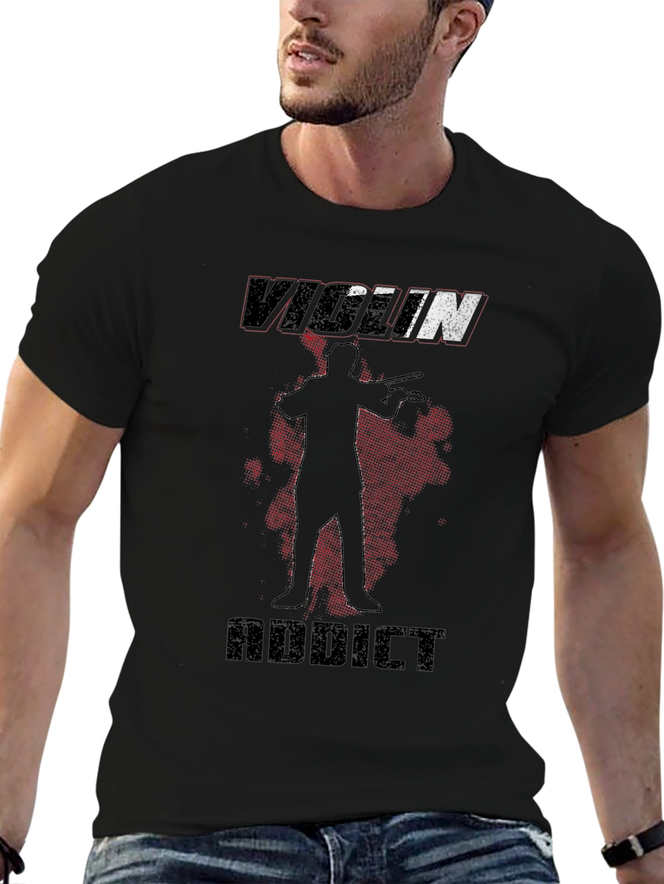 Violin Addict T-Shirt - Musician Novelty Tee