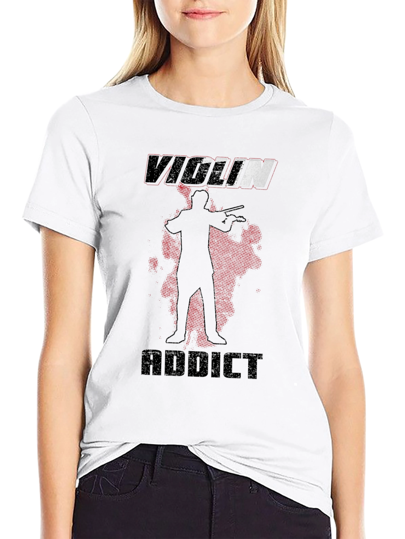 Violin Addict T-Shirt - Musician Novelty Tee