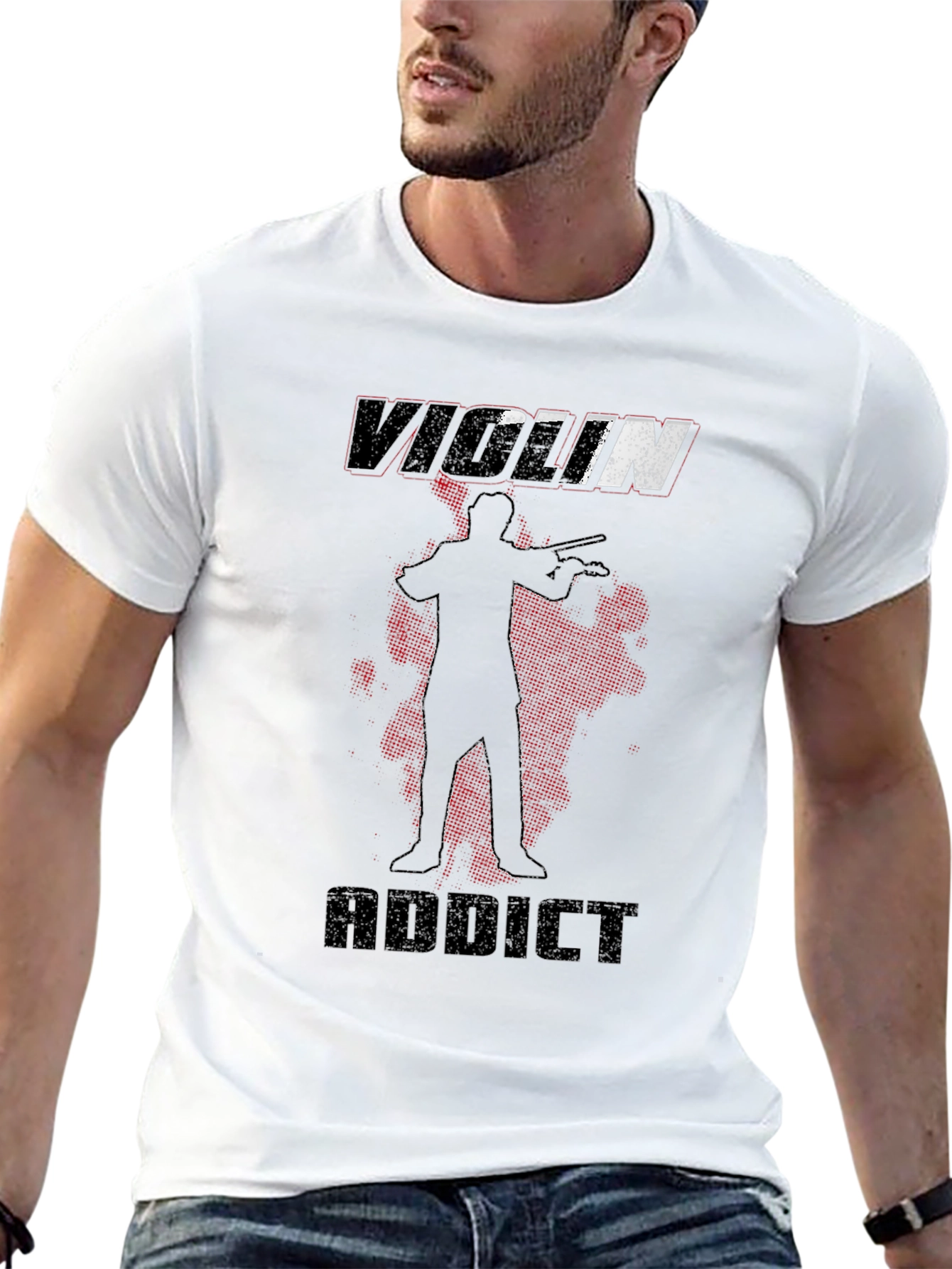Violin Addict T-Shirt - Musician Novelty Tee