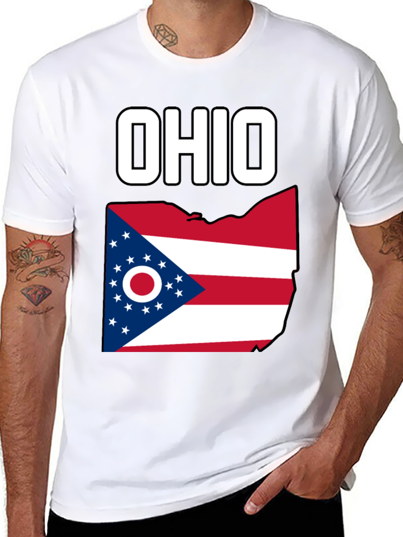 Ohio Flag Graphic T-Shirt
