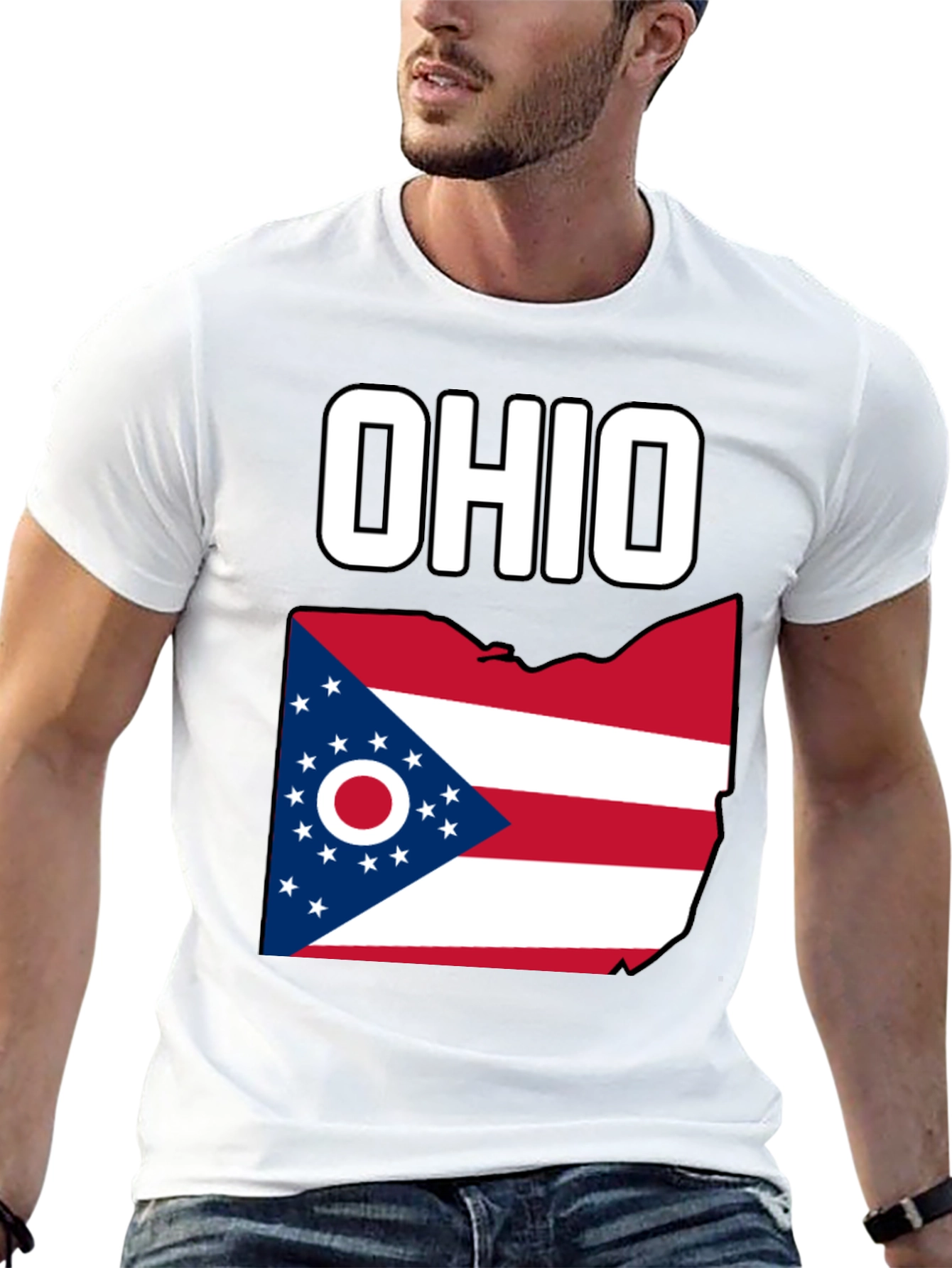 Ohio Flag Graphic T-Shirt
