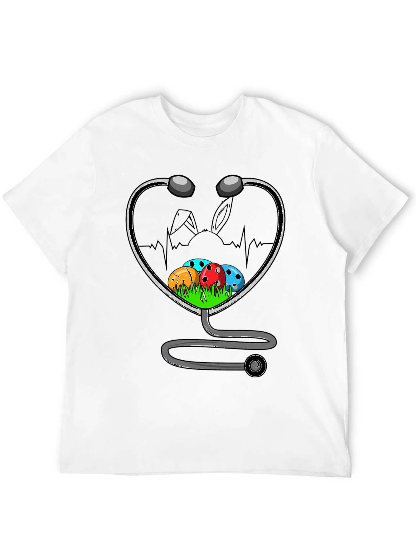 Easter Nurse Stethoscope T-Shirt - Medical Easter Gift