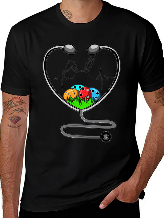 Easter Nurse Stethoscope T-Shirt - Medical Easter Gift