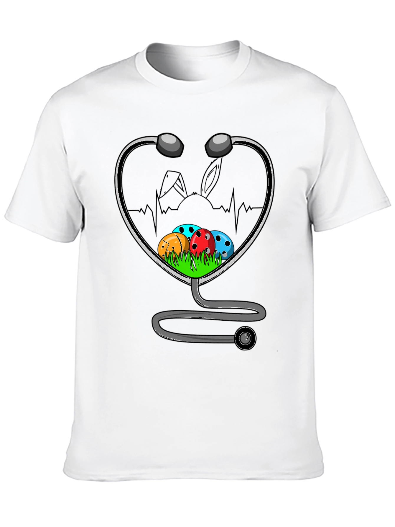 Easter Nurse Stethoscope T-Shirt - Medical Easter Gift