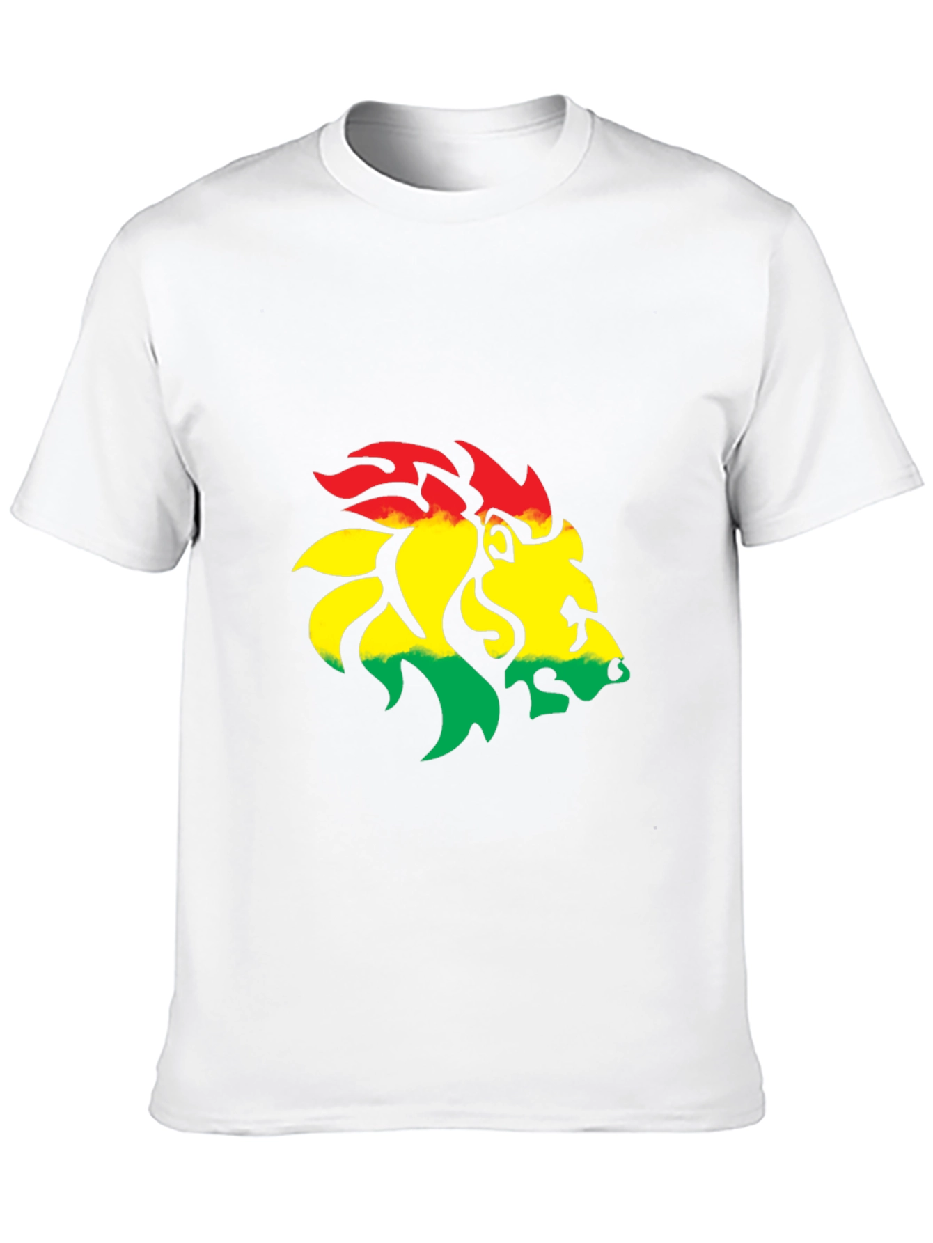 Rasta Lion Graphic Tee - Black Cotton Blend
