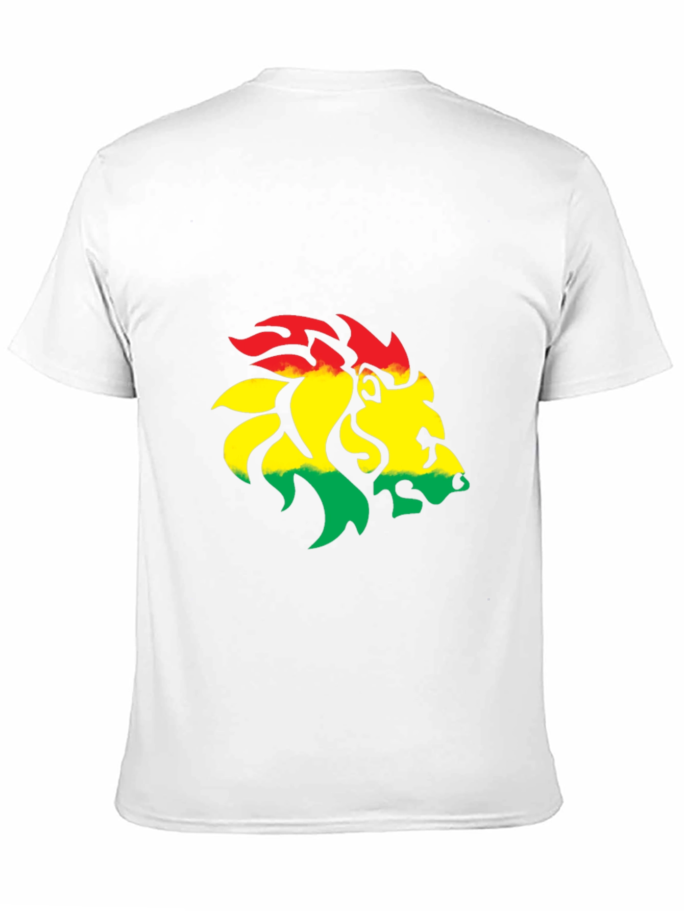 Rasta Lion Graphic Tee - Black Cotton Blend