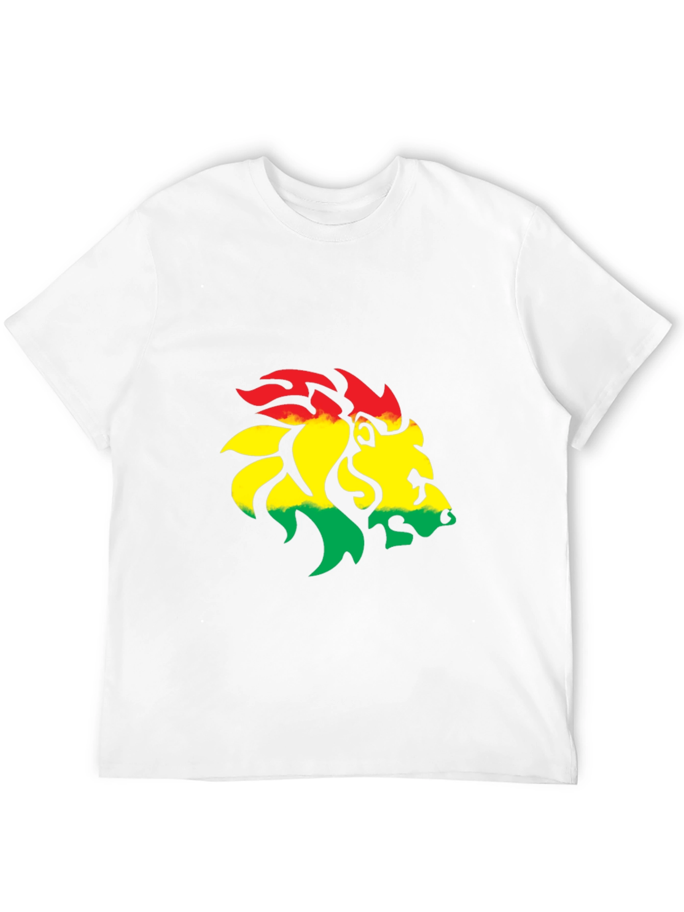 Rasta Lion Graphic Tee - Black Cotton Blend