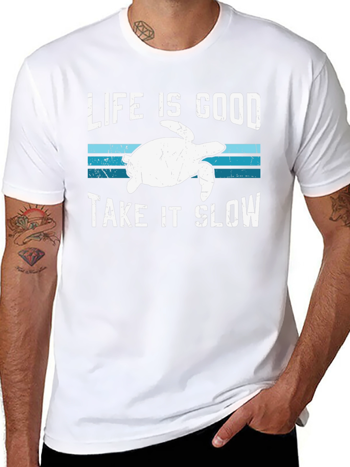 Life Is Good Turtle Graphic T-Shirt