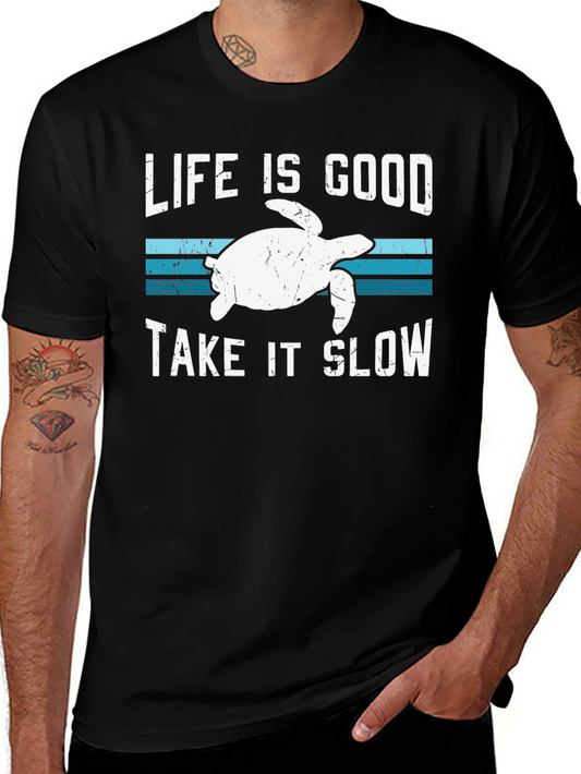 Life Is Good Turtle Graphic T-Shirt