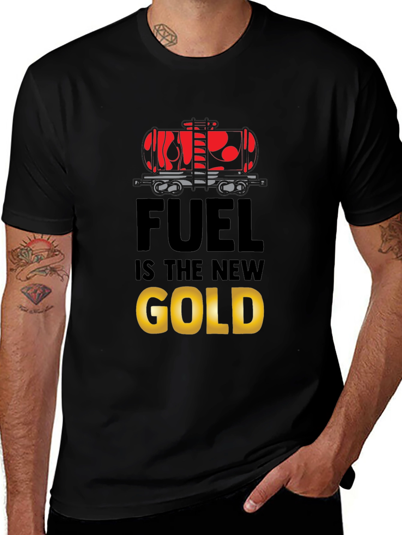 Fuel is the New Gold Graphic T-Shirt