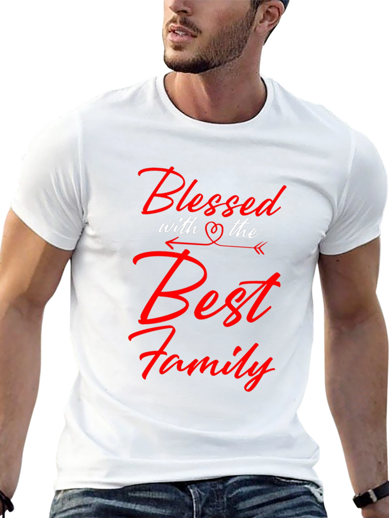 Blessed with the Best Family Graphic Tee