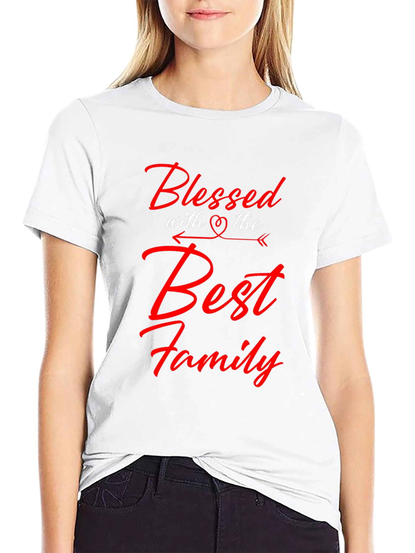 Blessed with the Best Family Graphic Tee