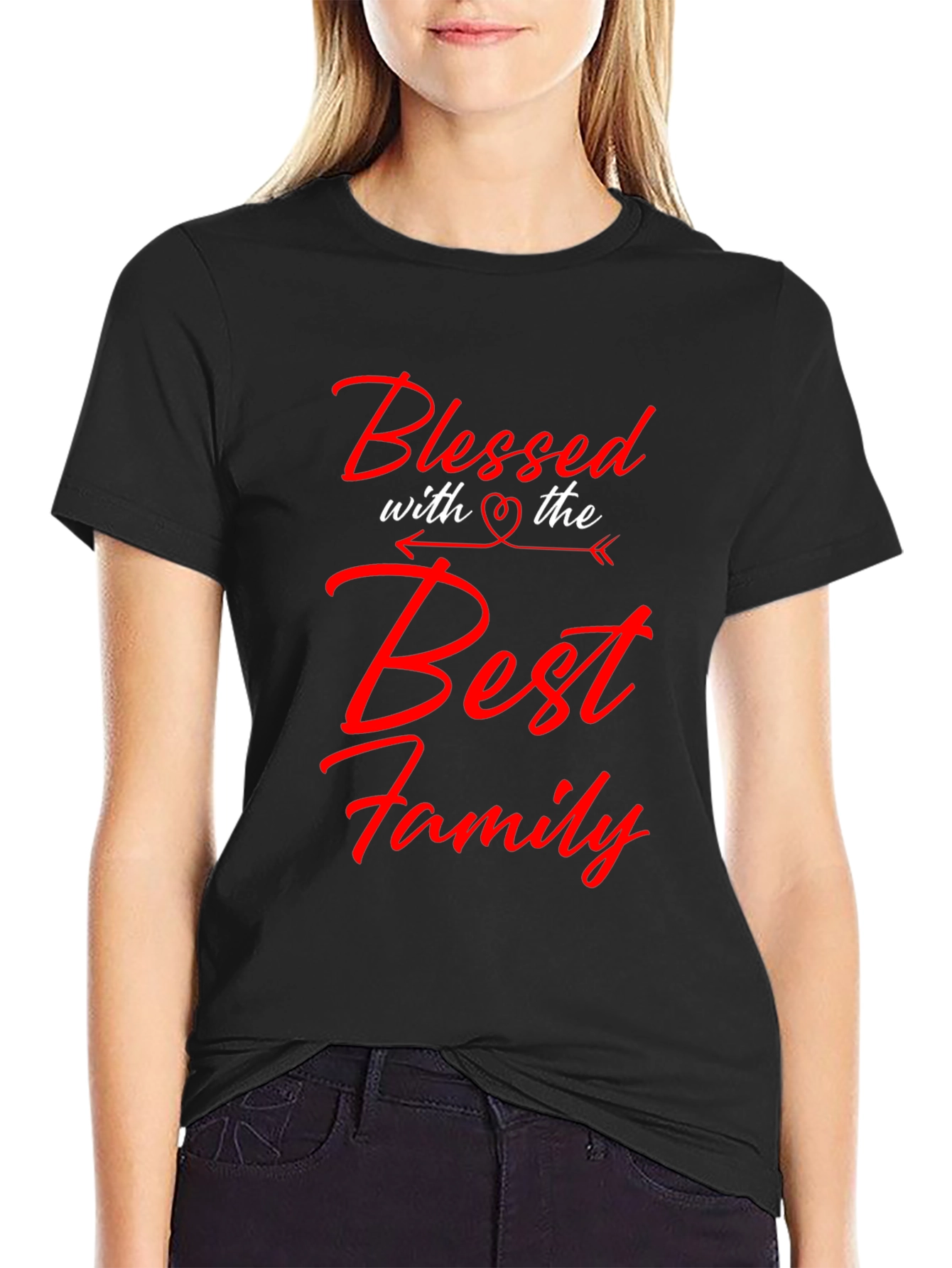 Blessed with the Best Family Graphic Tee