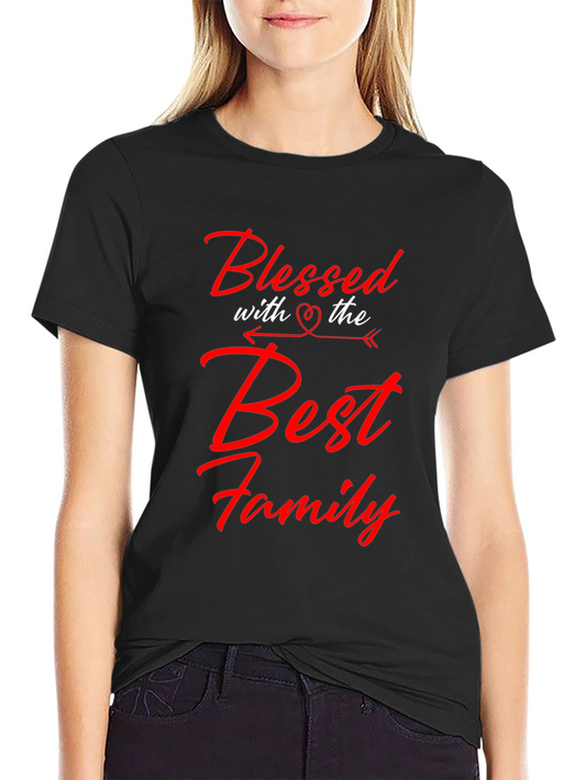 Blessed with the Best Family Graphic Tee