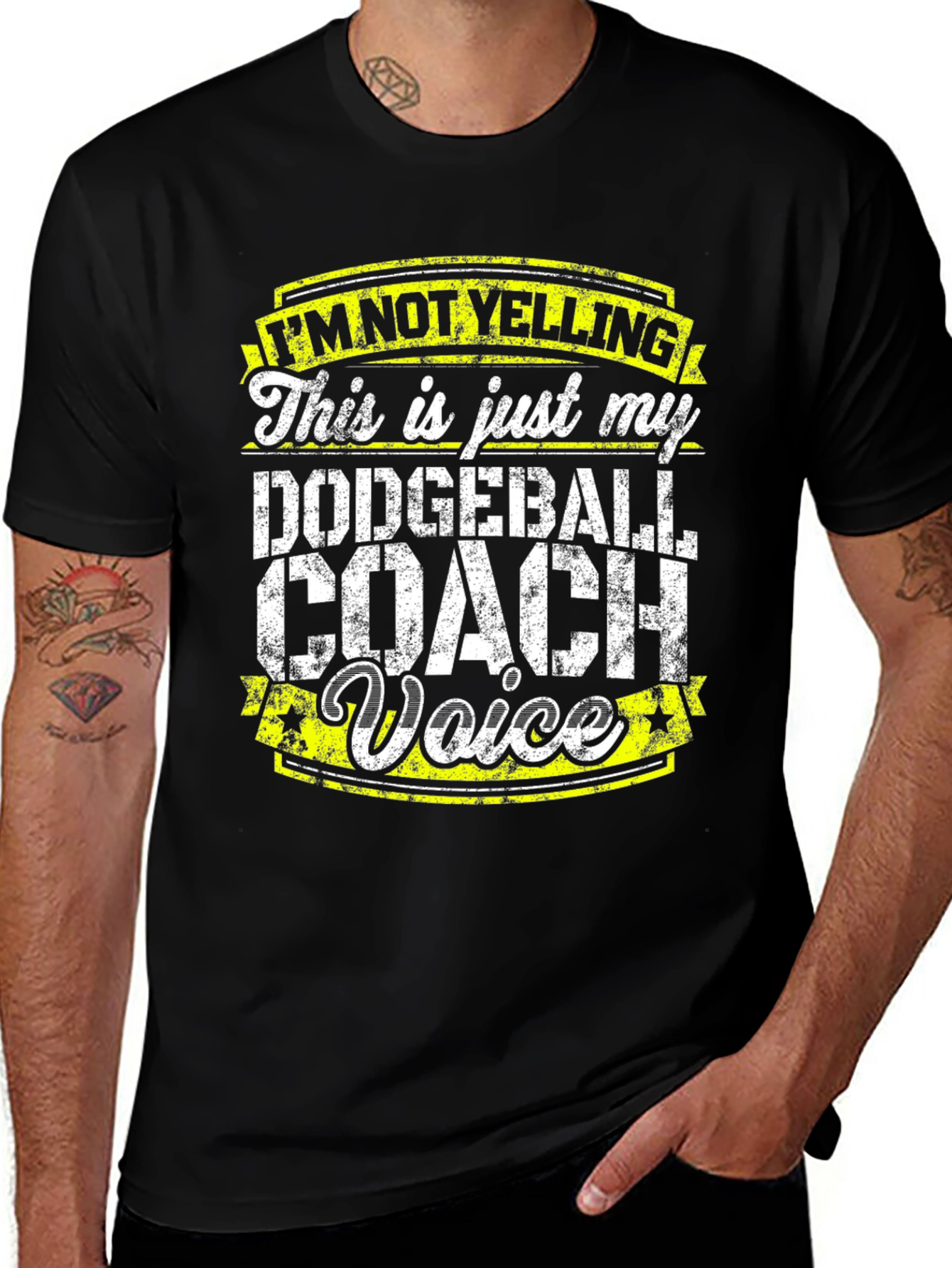 Dodgeball Coach Voice T-Shirt - Funny Sports Tee