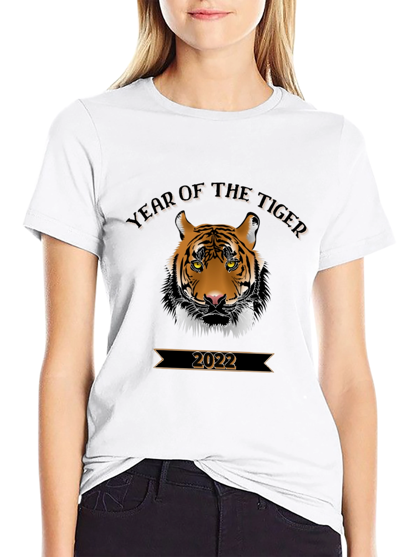 Year of the Tiger 2022 Black T-Shirt