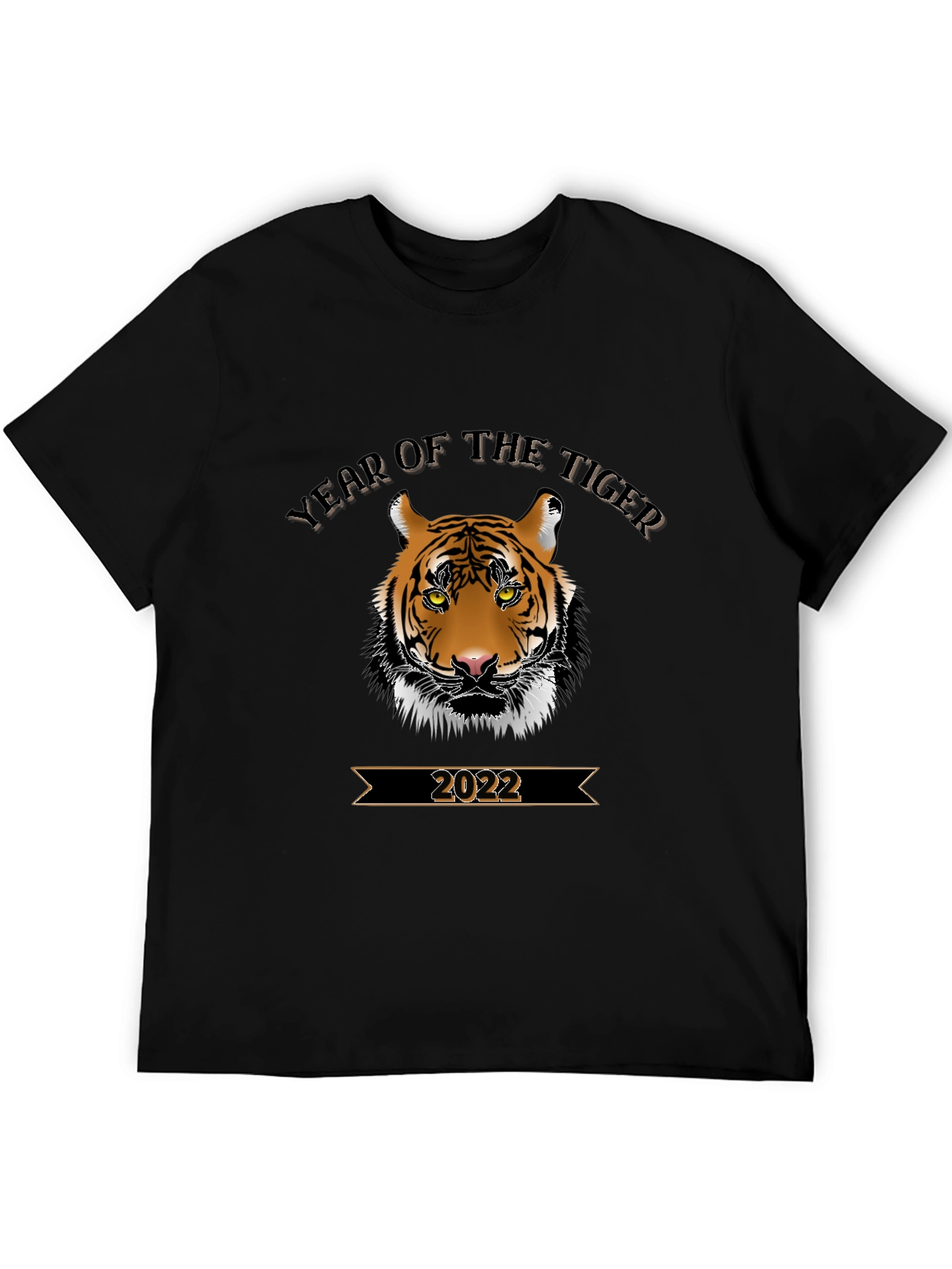 Year of the Tiger 2022 Black T-Shirt