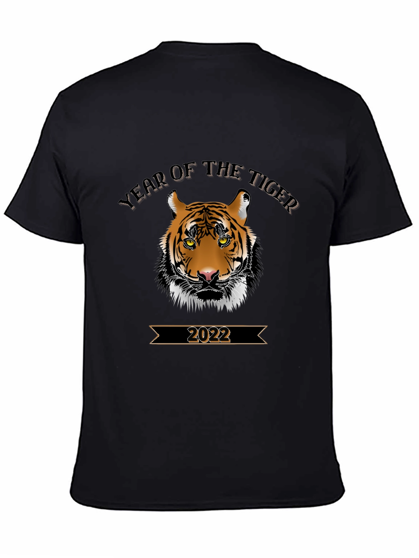 Year of the Tiger 2022 Black T-Shirt