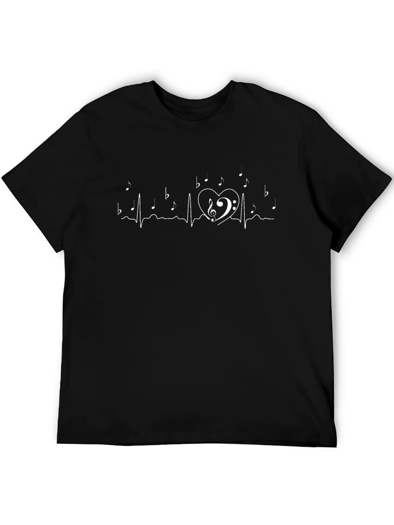 Music Heartbeat T-Shirt - Bass Clef Love