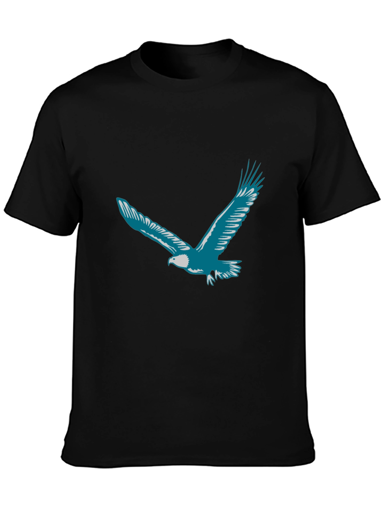 Eagle Graphic Print T-Shirt - Black