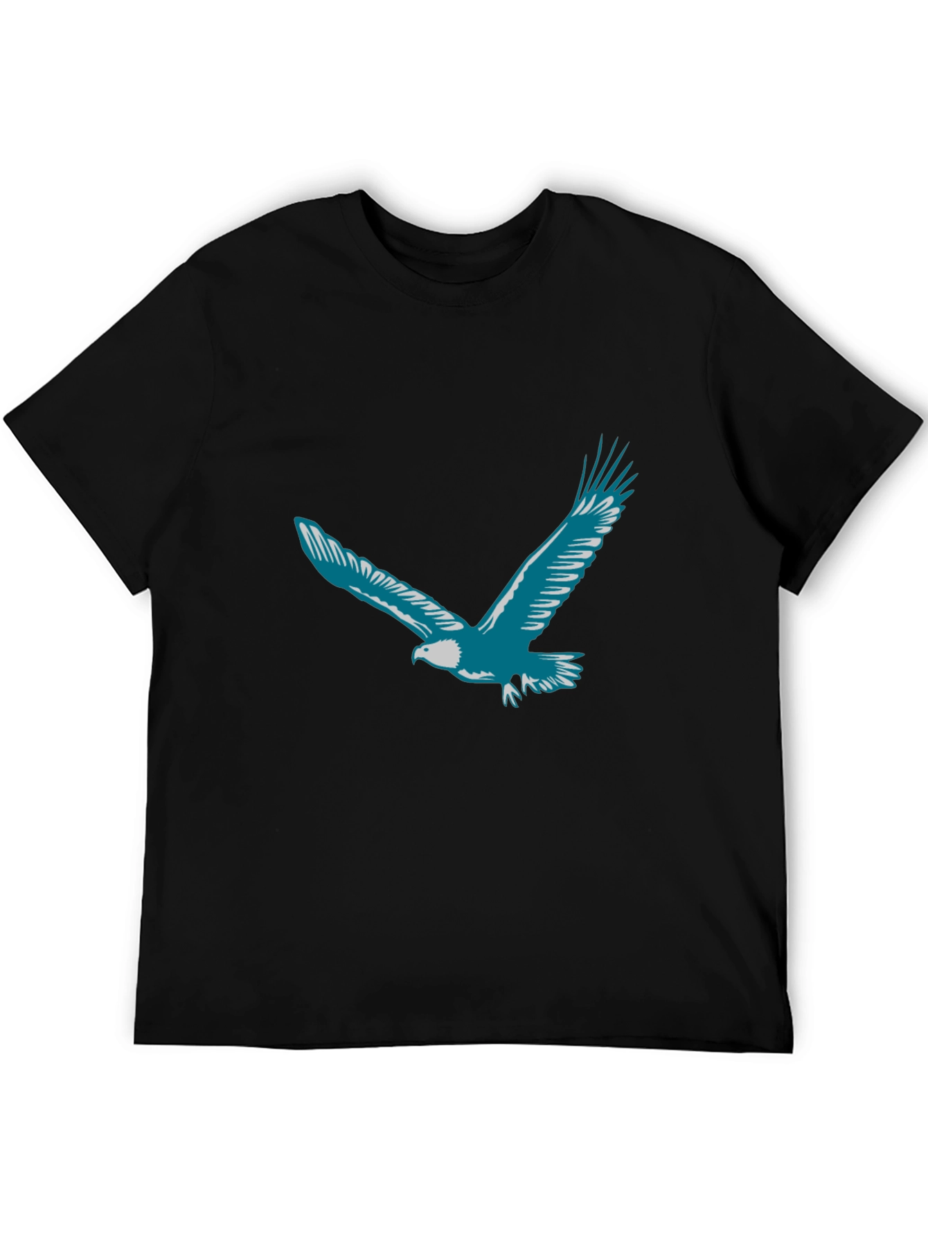 Eagle Graphic Print T-Shirt - Black