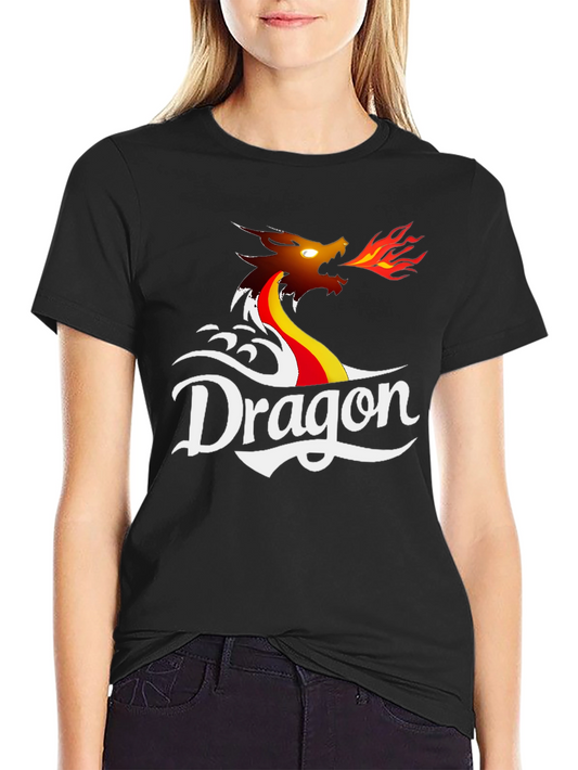 Dragon Graphic T-Shirt - Black Cotton Tee