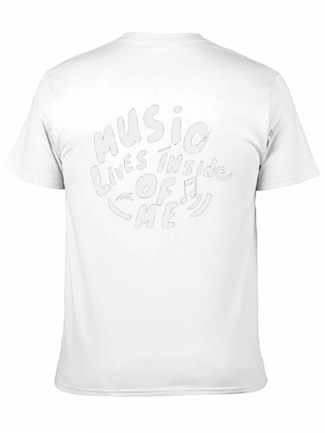 Music Inside Me Graphic Tee - Black Cotton T-Shirt