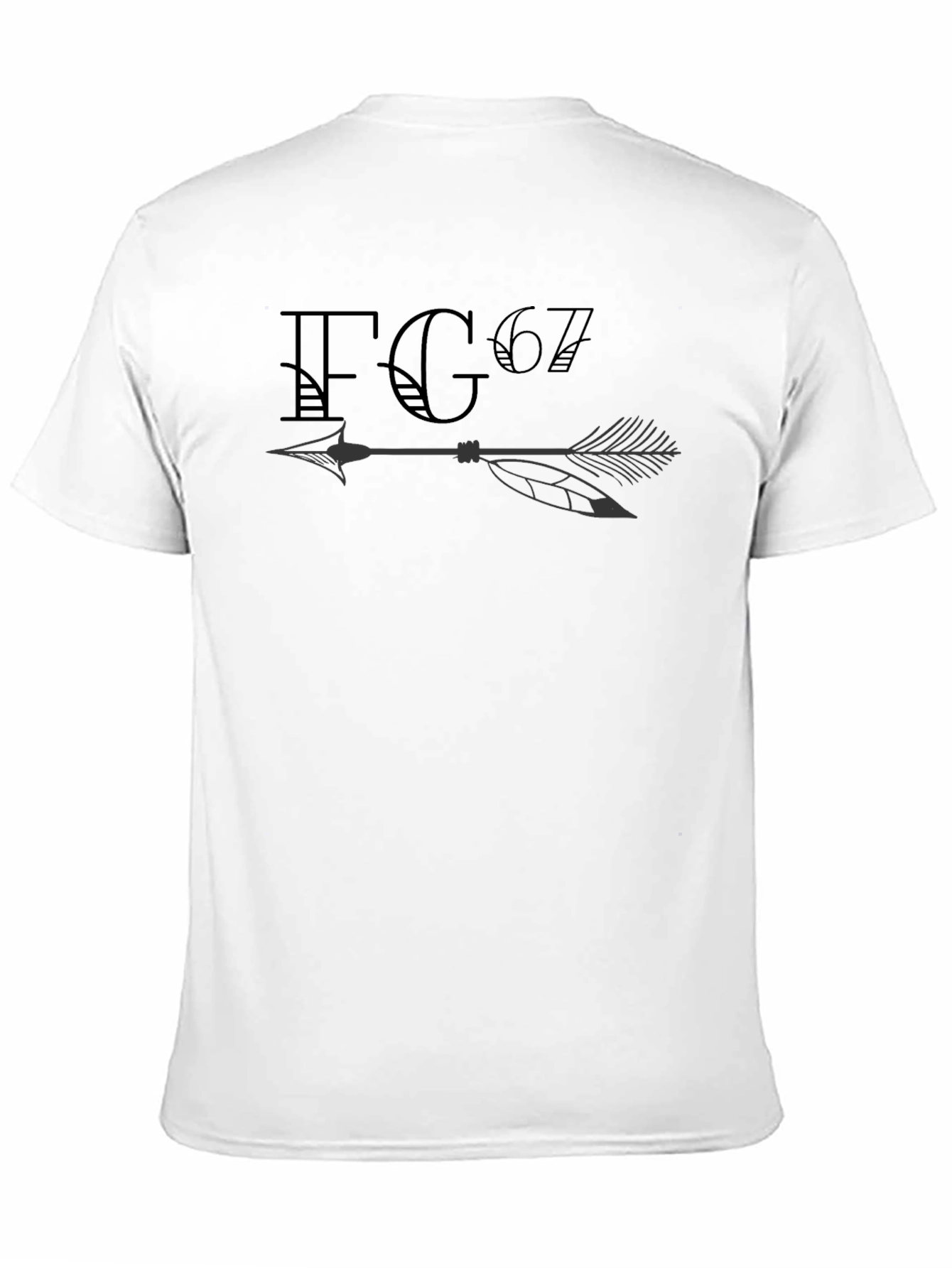 FG67 Arrow Graphic Black T-Shirt