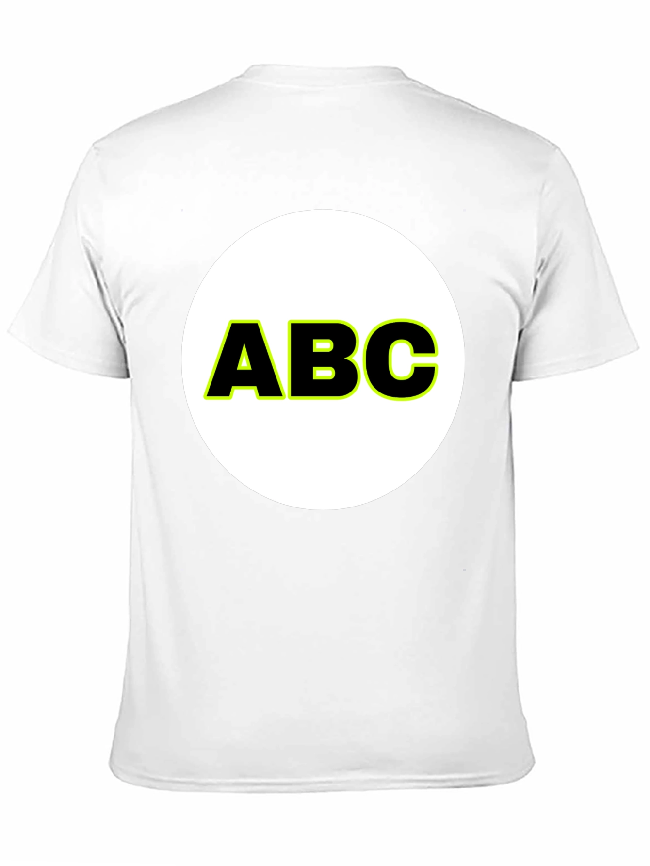 ABC Graphic Print Crew Neck T-Shirt