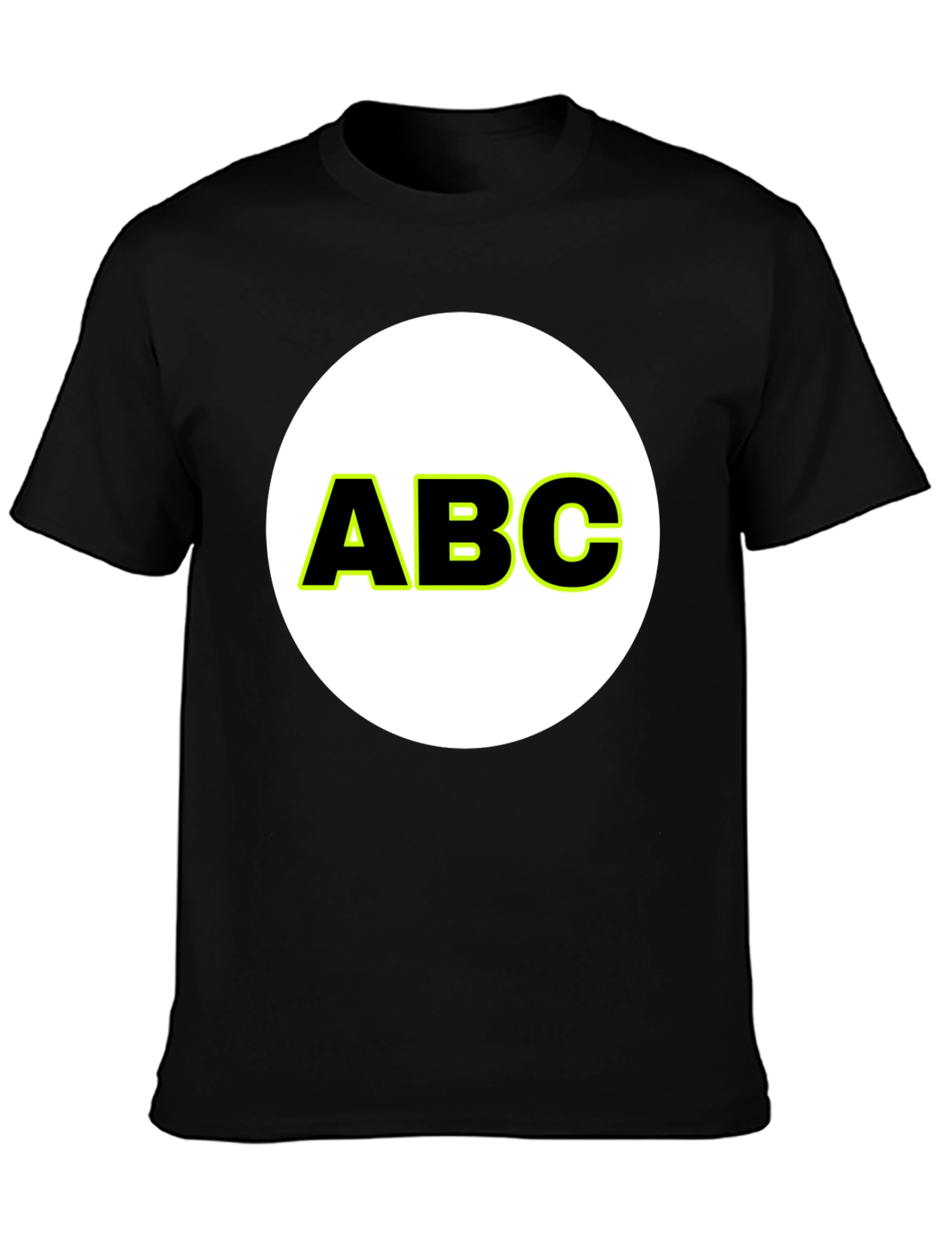 ABC Graphic Print Crew Neck T-Shirt