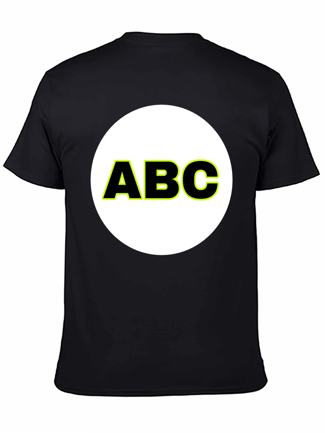 ABC Graphic Print Crew Neck T-Shirt