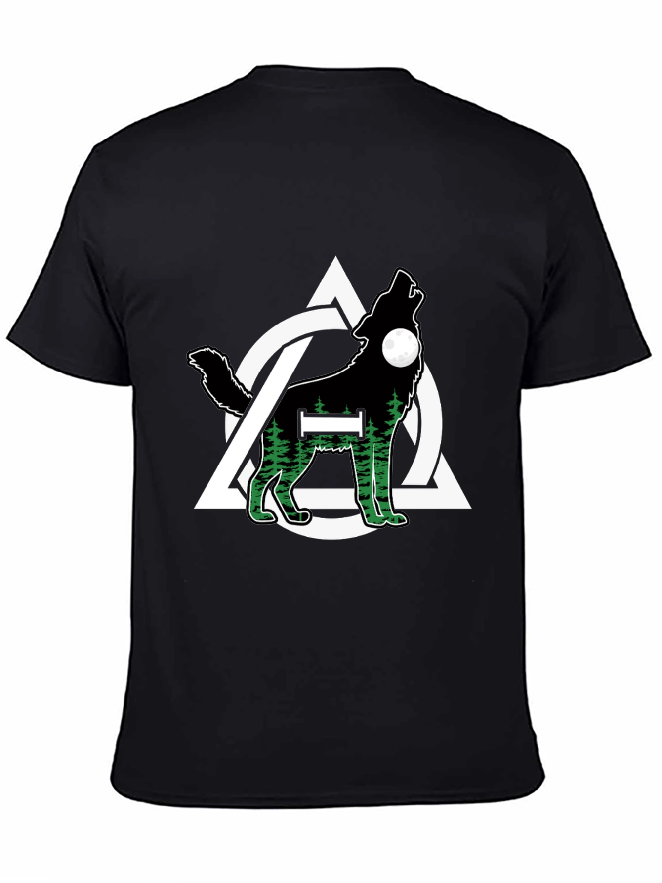 Wolf and Triquetra Design T-Shirt