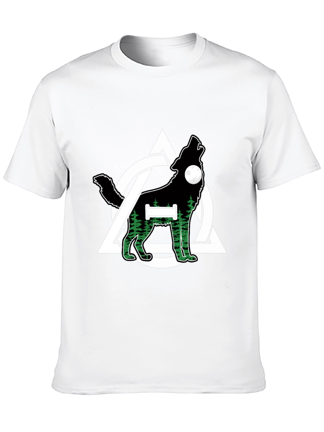 Wolf and Triquetra Design T-Shirt