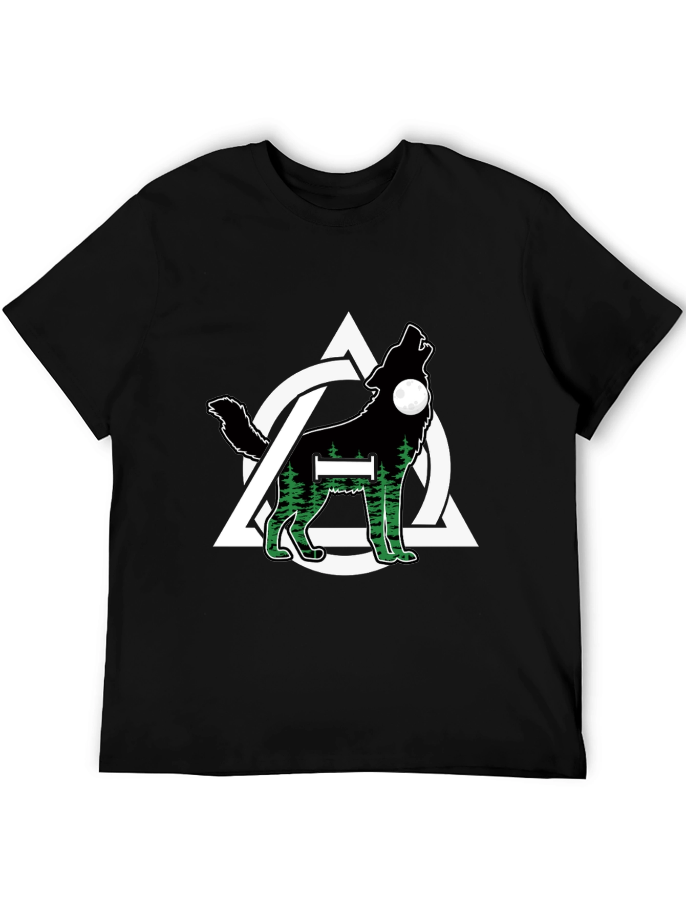 Wolf and Triquetra Design T-Shirt