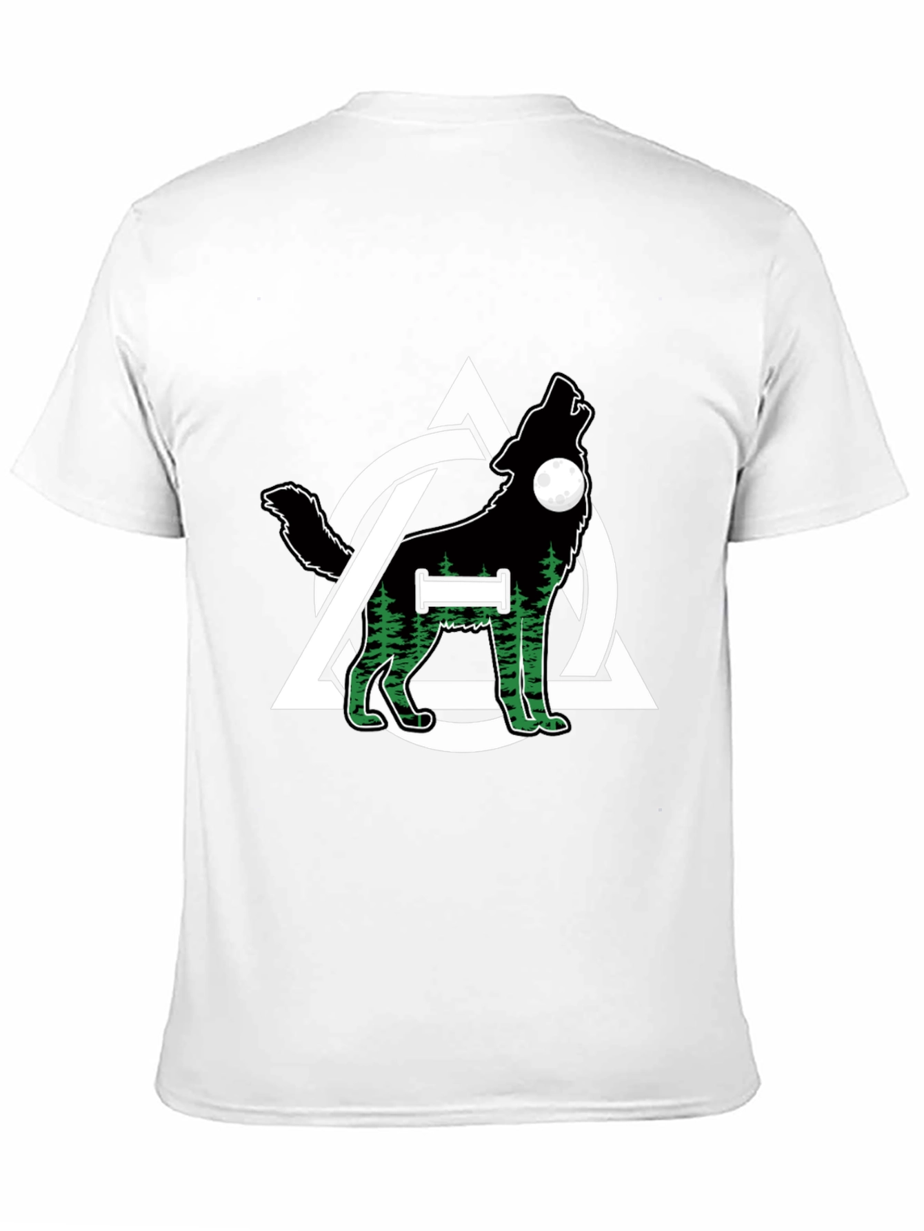 Wolf and Triquetra Design T-Shirt