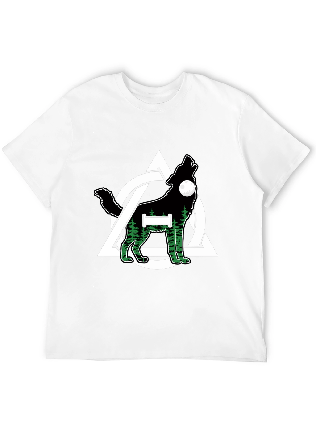 Wolf and Triquetra Design T-Shirt